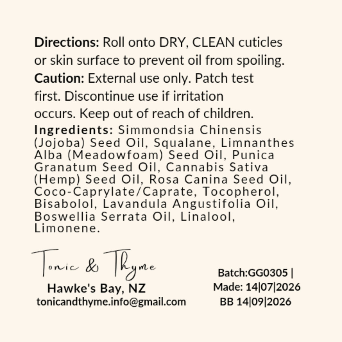 Aroma Rituals Nail + Cuticle Conditioning Oil | 10 mL
