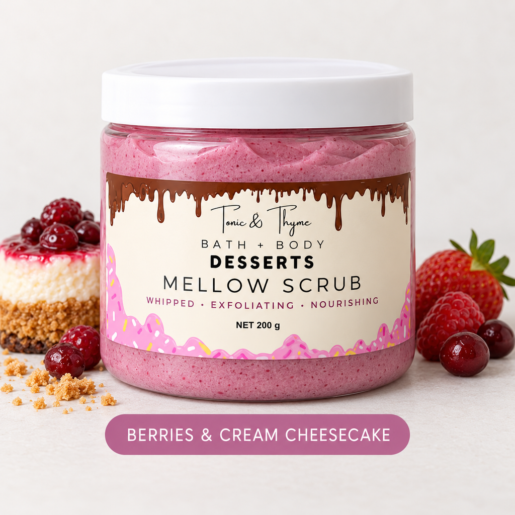 Mellow Scrub – Berries & Cream Cheesecake
