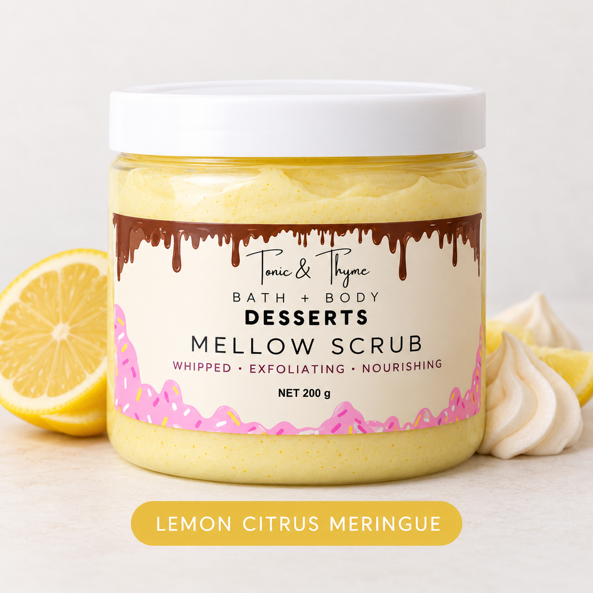 Mellow Scrub – Lemon Citrus Meringue