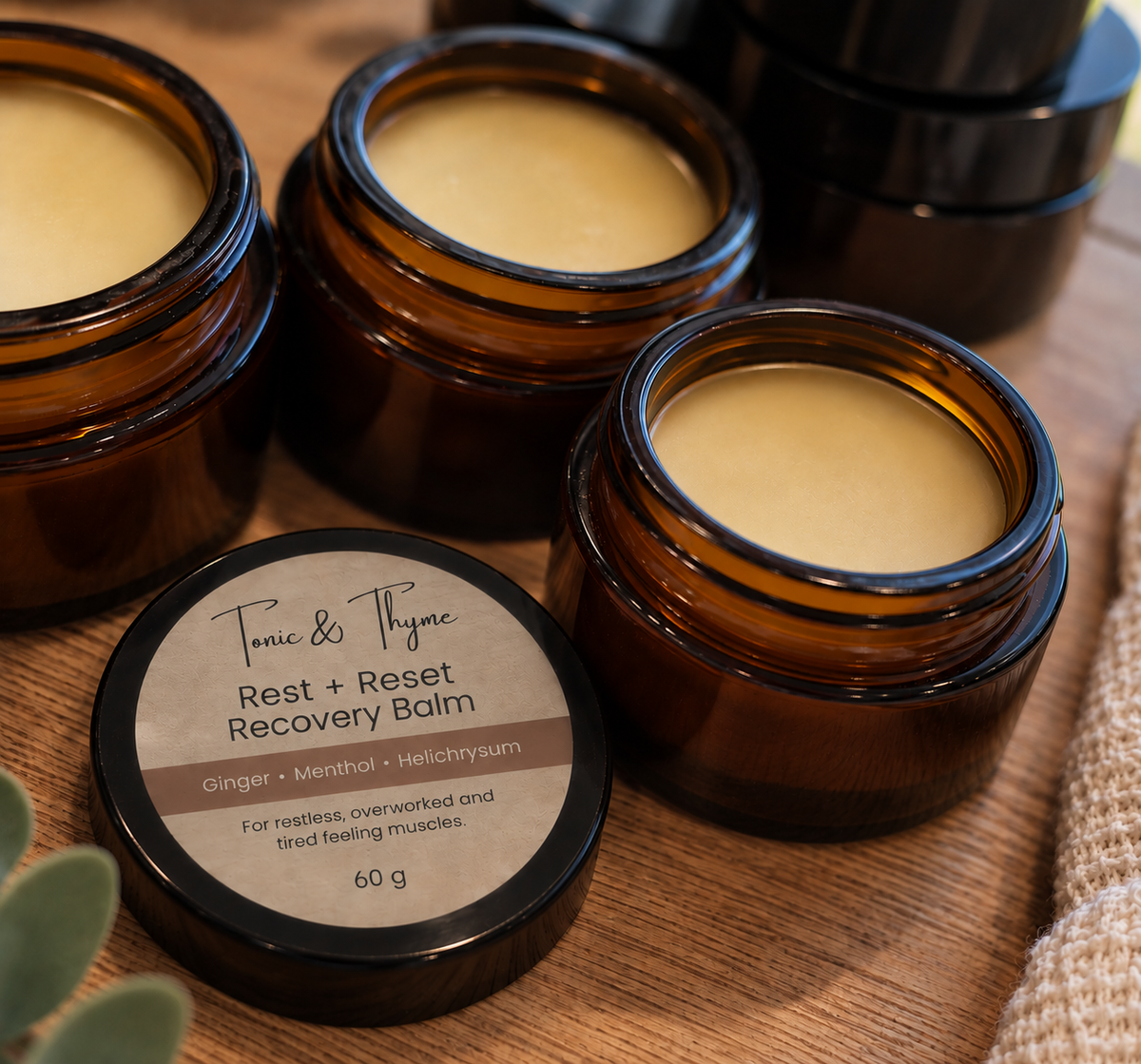 Aroma Rituals Rest + Reset Recovery Balm | 60 g – 20 g Travel Size